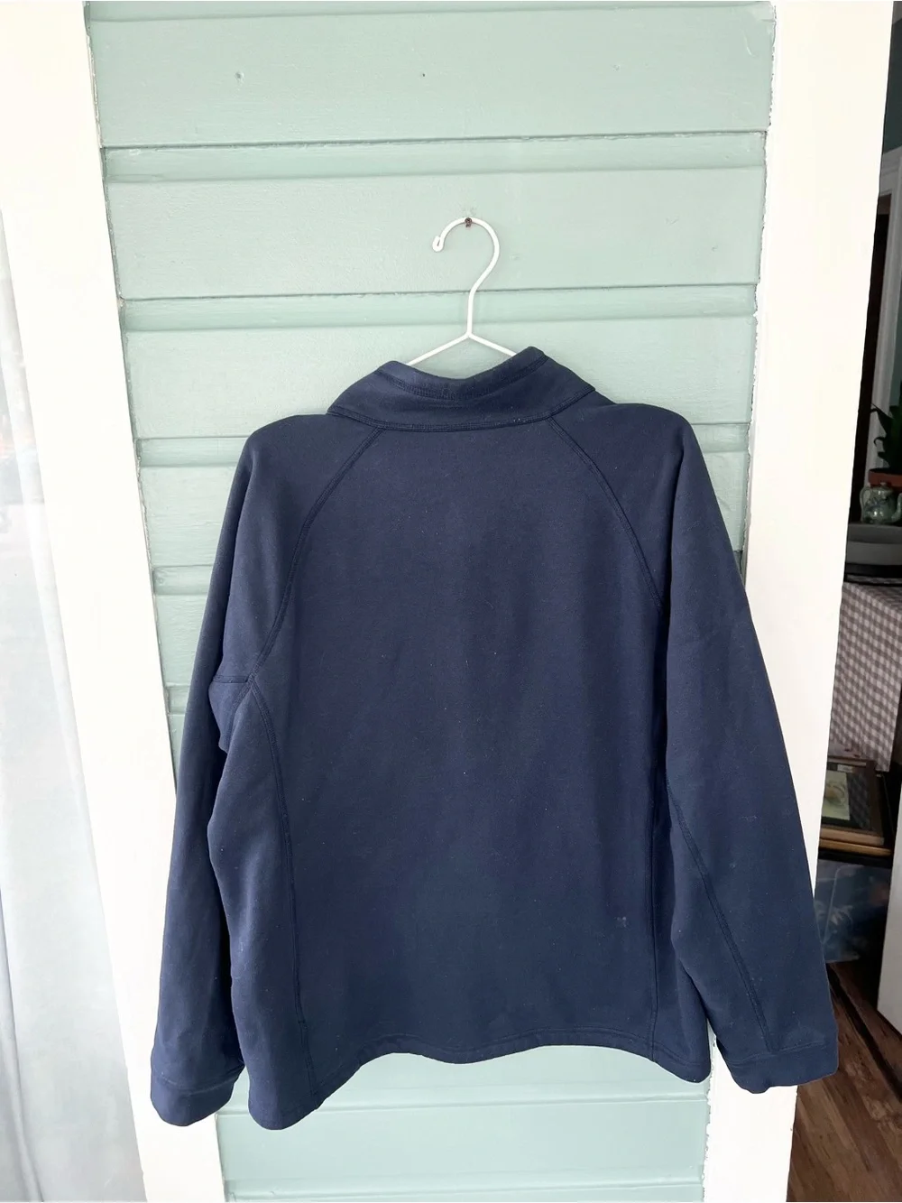 The north face men’s blue full zipper lace jacket light coat gorpcore size large